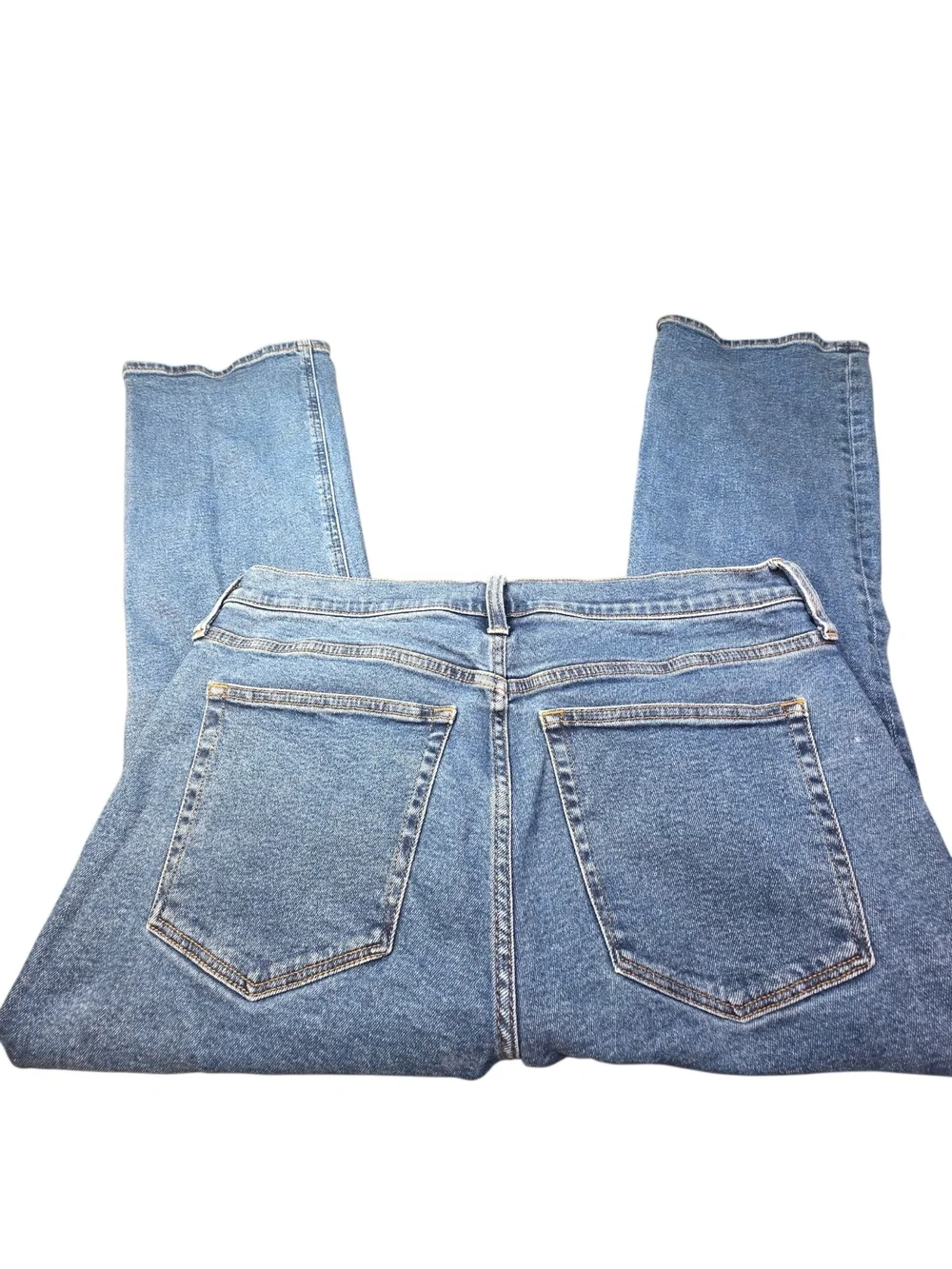 J.Crew Factory Flare Crop Jeans Button Fly Medium Wash Size Womens 31